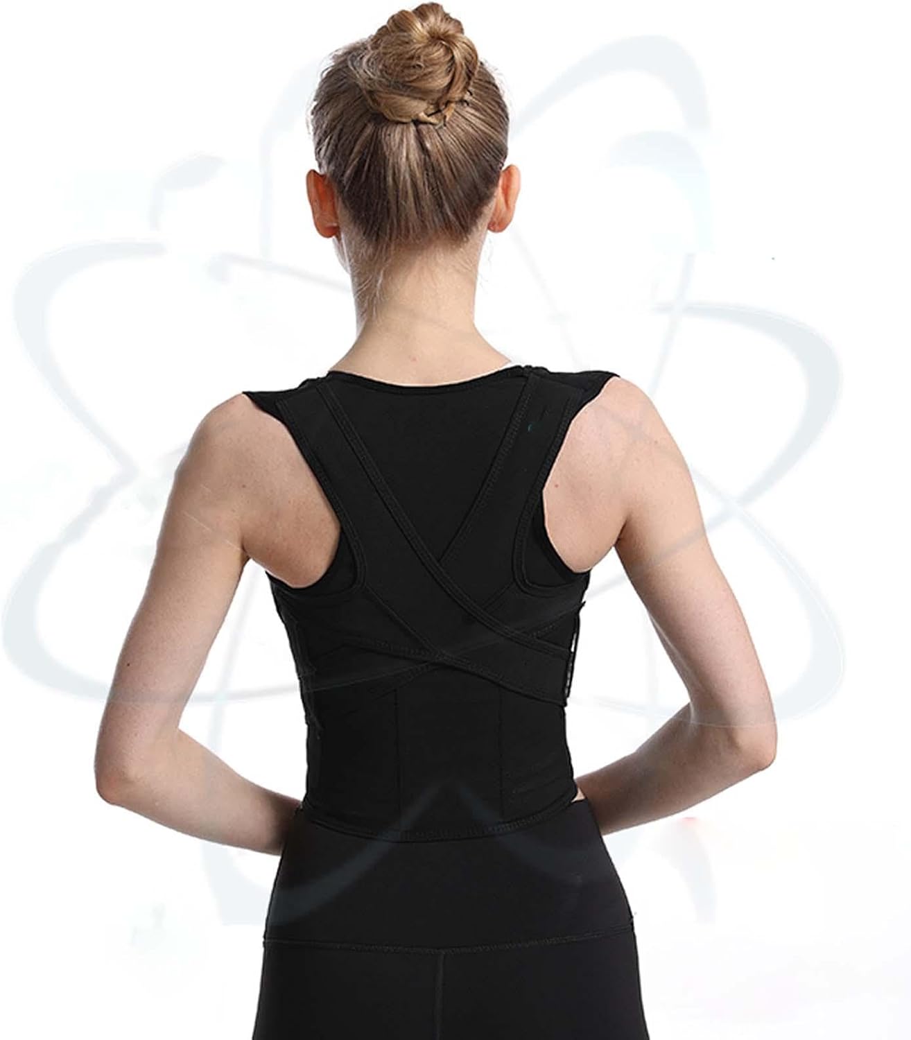 menolana – Correa correctora de espalda, cinturón para corregir la joroba, cuello transpirable, hombros cómodos, fácil de usar, faja postural para la espalda, talla XXXL