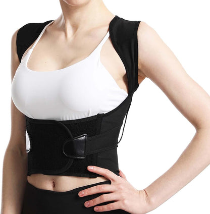 menolana – Correa correctora de espalda, cinturón para corregir la joroba, cuello transpirable, hombros cómodos, fácil de usar, faja postural para la espalda, talla XXXL