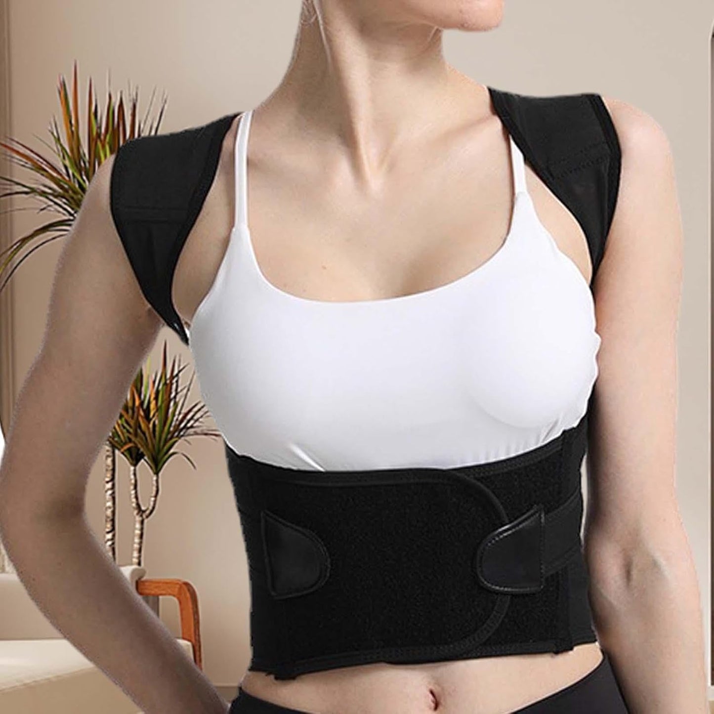 menolana – Correa correctora de espalda, cinturón para corregir la joroba, cuello transpirable, hombros cómodos, fácil de usar, faja postural para la espalda, talla XXXL