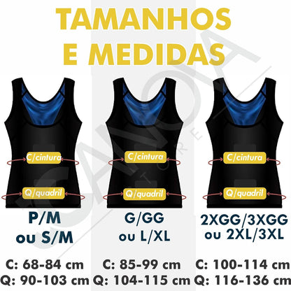 Faja térmica tipo camiseta para mujer – quema grasa abdominal y simula efecto sauna