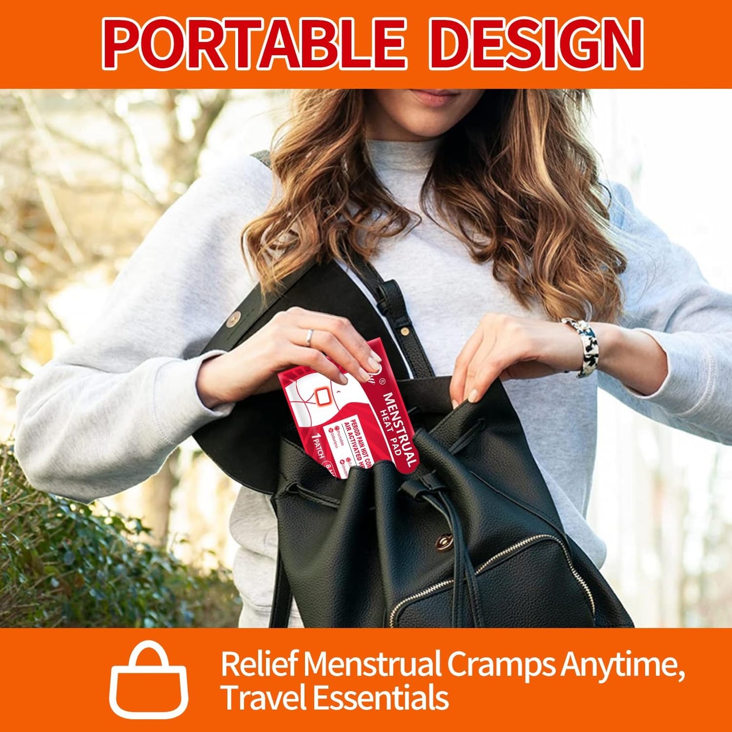ifory Parches térmicos para cólicos menstruales – adhesivos portátiles y de viaje