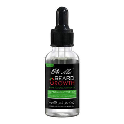 Potenciador profesional del crecimiento de la barba para hombres – Aceite esencial para barba, nutrición facial, crecimiento de bigote, kit fortalecedor