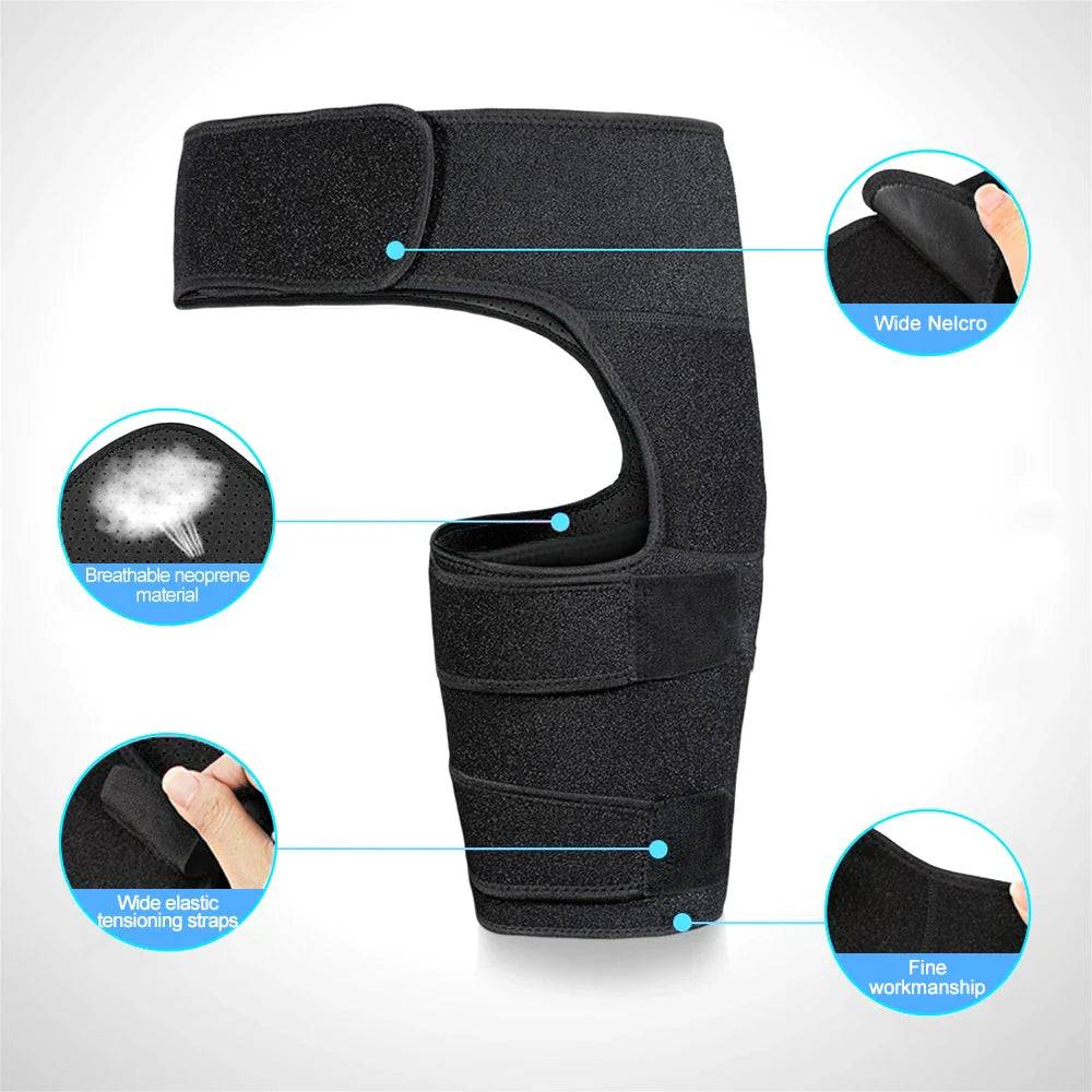 Soporte ajustable para la artritis – faja de apoyo para las articulaciones de la cadera, cintura y sacro, alivia el dolor y la tensión, protector para la artritis, cadera y muslo